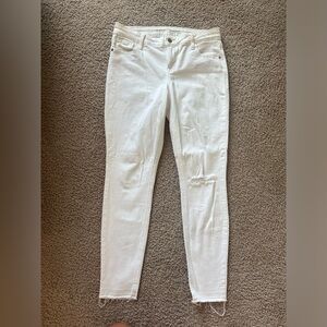 Old navy rockstar white skinny jeans size 6